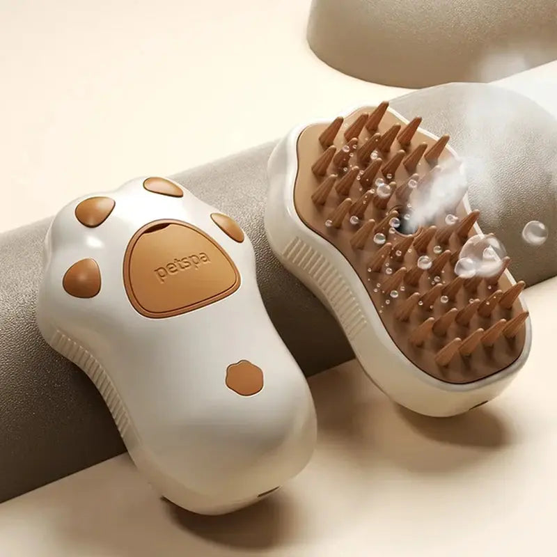 Electric Pet Grooming Steam Brush – 3-in-1 Water Spray Comb for Cats and Dogs, USB Rechargeable