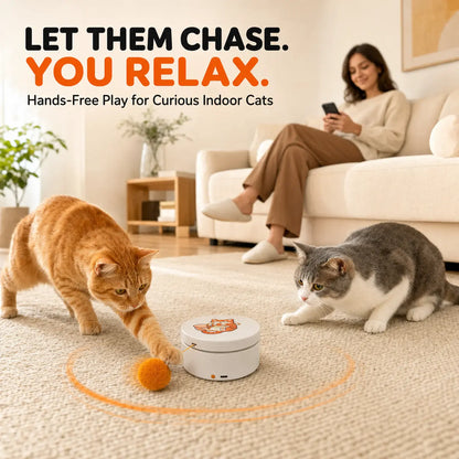Interactive Smart Rotating Cat Teaser Toy with Rechargeable Battery, Five Play Modes, Touch Activation, Auto Sleep Function, Versatile Mounting Options, and Replaceable String for Indoor Cats and Kittens