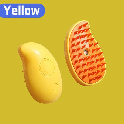 Electric Pet Grooming Steam Brush – 3-in-1 Water Spray Comb for Cats and Dogs, USB Rechargeable