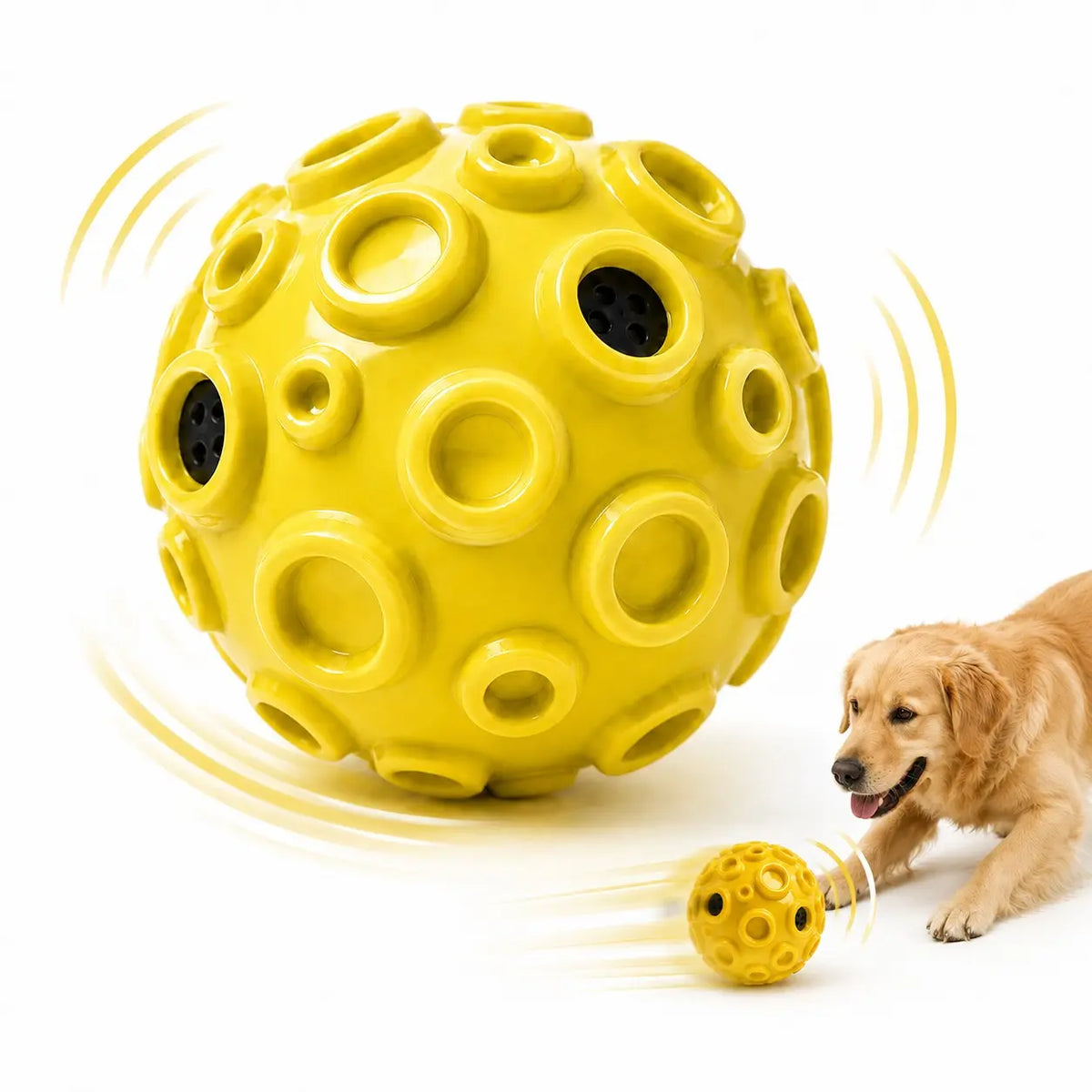 Interactive Floating Dog Ball - 4.72-Inch TPR Toy for Medium and Large Dogs, Perfect for Outdoor Fetch, Water Activities, and Exercise