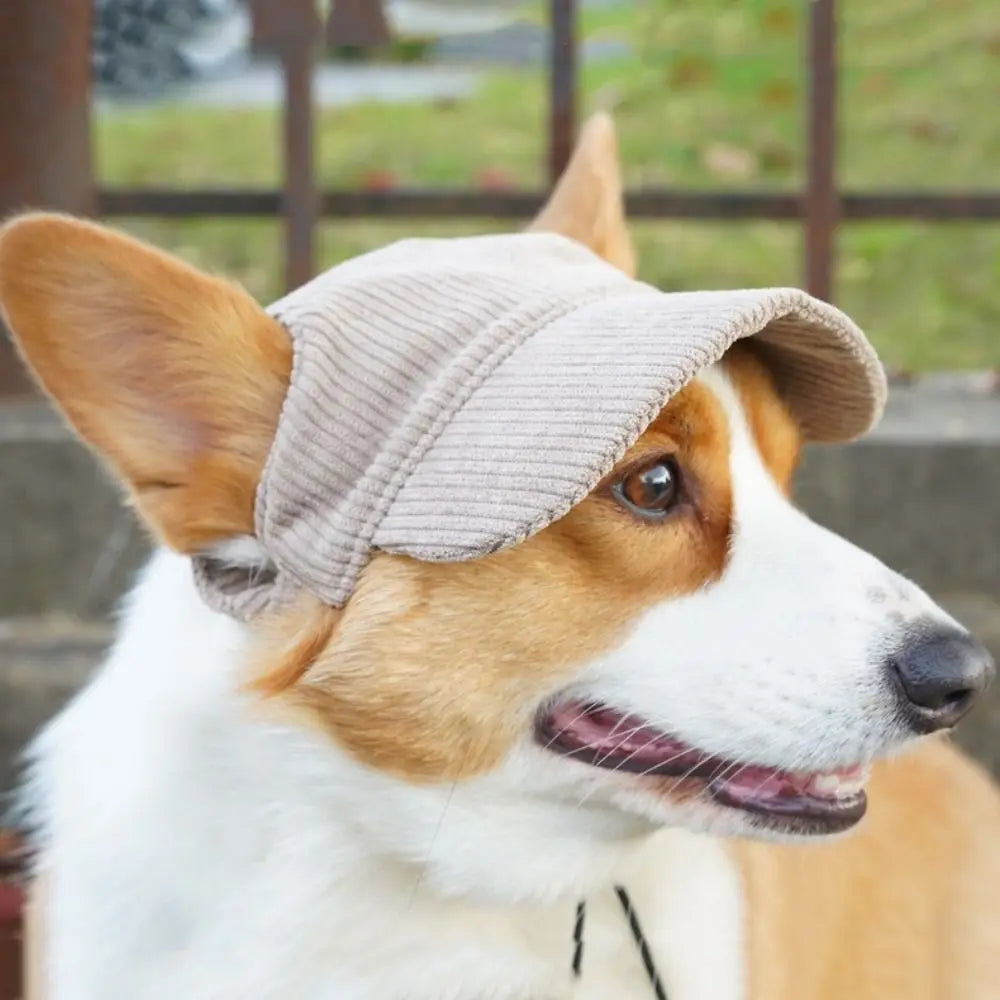 Adjustable Dog Baseball Cap - Breathable Soft Parent-Child Hat with Ear Openings for Pets, Perfect for Sun Protection and Outdoor Activities