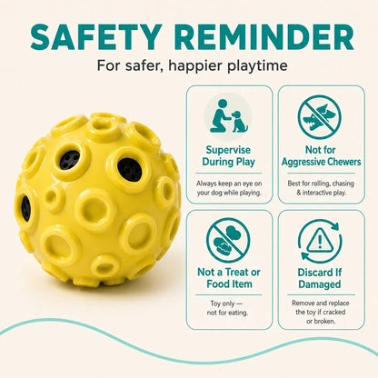 Interactive Floating Dog Ball - 4.72-Inch TPR Toy for Medium and Large Dogs, Perfect for Outdoor Fetch, Water Activities, and Exercise